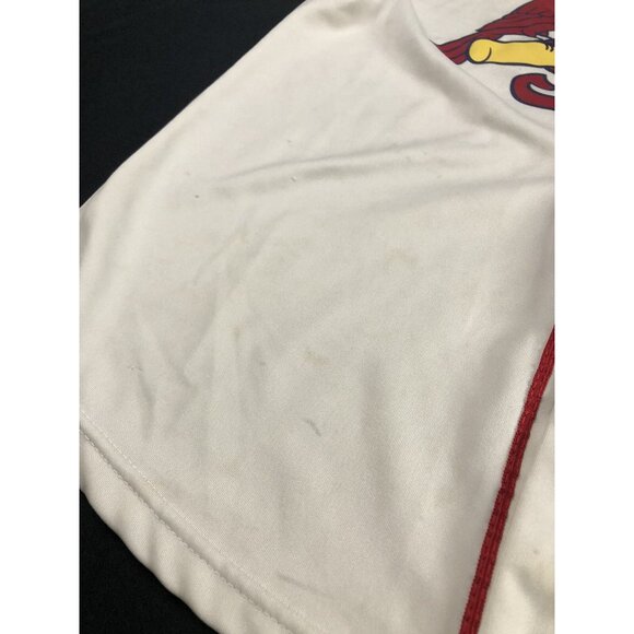 Cardinals Youth XL Buttons Jersey Shirt White Cream #16 Wong - Picture 4 of 10